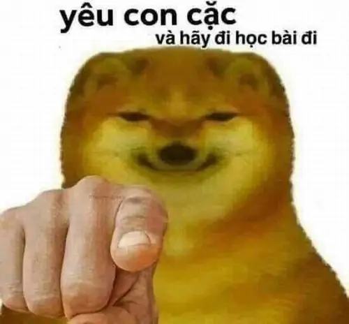 27 Chiếc búa Bonk đặt cạnh Cheems đang ngồi im, mặt híp vô tội như chưa từng định gõ ai trong nhóm nhắn tin