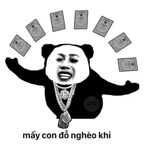 19 Nhân vật đầu gấu trúc giơ hai tay dưới tiền bay lả tả, câu mày cạp đồ nghèo khỉ mang chất khoe của trêu ngươi