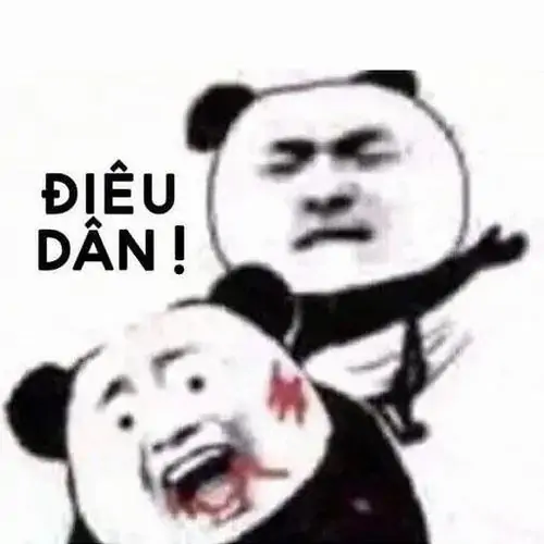 40 Meme vui gấu trúc mặt người bị nhân vật phía sau đánh bầm, dòng điều dần làm biểu cảm hốt hoảng trở nên náo loạn