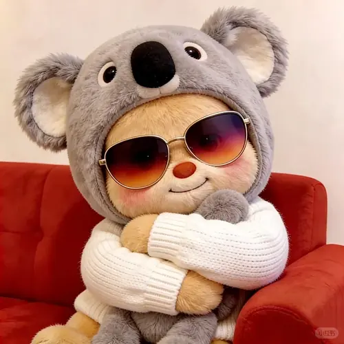 179 Ảnh Avatar Con Gấu Dễ Thương với đôi tai tròn nhỏ, bộ lông dày và ánh mắt đen hiền
