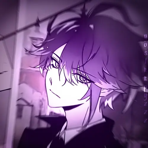 BST 189 Ảnh Avatar Anime Phát Sáng ánh neon xanh tím đầy rực rỡ